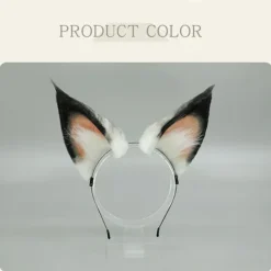 Räv, katt, långt päls, öron, hår, huvudbonad, varg, djur, anime, Halloween KLB><noscript><img width=