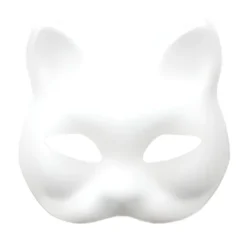 Rävmask Kattmask Handmålad Klotter - Set med 4-FM-> Masker