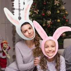 RYI 2-delad plysch kaninöron hatt kanindräkt hatt kanin varm hatt dam><noscript><img width=