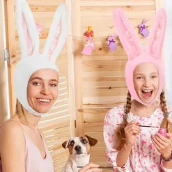 RYI 2-delad plysch kaninöron hatt kanindräkt hatt kanin varm hatt dam><noscript><img width=