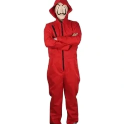 RYI-Unisex Salvador Dali La Casa De Papel Money Heist Cosplay H Röd L Red L,A><noscript><img width=
