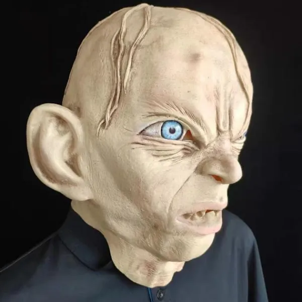 Sagan om ringen Gollum Mask Halloween Huvudbonad - Perfet> Masker