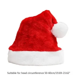 Sammet Tomteluva Unisex Bekväm Kreativ Flerfärgad Vuxen & Barn Julhatt för Julfest><noscript><img width=