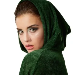 tectake Sammetscape med huva><noscript><img width=