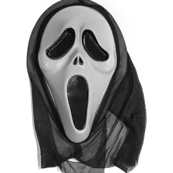 Scream Mask för Halloweenkostym Tillverkad av slitstarkt hårt material för vuxna för läskig filmkostym, Ghost Face Halloween Ghost Mask, One Size> Masker