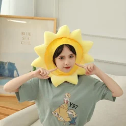 Semesterhatt solros huvudbonad hatt plysch huvudbonad fotorekvisita bil> Huvudbonader