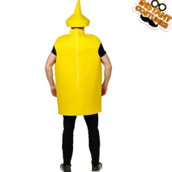 Senap Ketchup Flaska Maskeraddräkt För Vuxna Rolig Mat Tunika För Par Maskotar Outfit Fancy-Dress Kostym-FA-><noscript><img width=