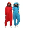 Sesam Street Cookie Monster Vuxen Pyjamasdräkt> Dräkter