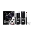 Set (A) $EELHOPE Halloween Ansiktsmålningsstift Set Full Täckning Målarfoundation Smink Clown Färgglatt Stift> Smink