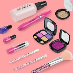 Set för barn flickor plånböcker - söta utklädningssmink mini väskor leksaker mobilplånbok> Smink