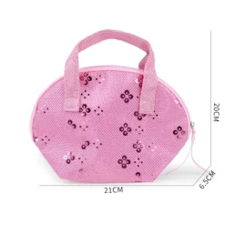 Set för barn flickor plånböcker - söta utklädningssmink mini väskor leksaker mobilplånbok><noscript><img width=