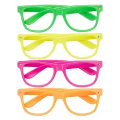 Northix Set med 4 Neon Partyglasögon> Tillbehör