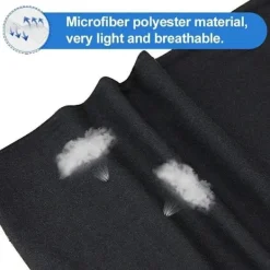 Set med 3 sömlösa ansiktsmasker för motorcykel, cykel, vandring, skidåkning, Halloween (vit och svart)><noscript><img width=