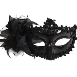 Sexig Diamant Venetiansk Mask Venedig Fjäder Blomma Bröllop Karneval Onesize><noscript><img width=