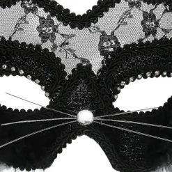 Sexig Spetsmaskerad Mask Kattmask Venetiansk Mask För Maskeradfest Halloween Jul Karneval Gudinna><noscript><img width=