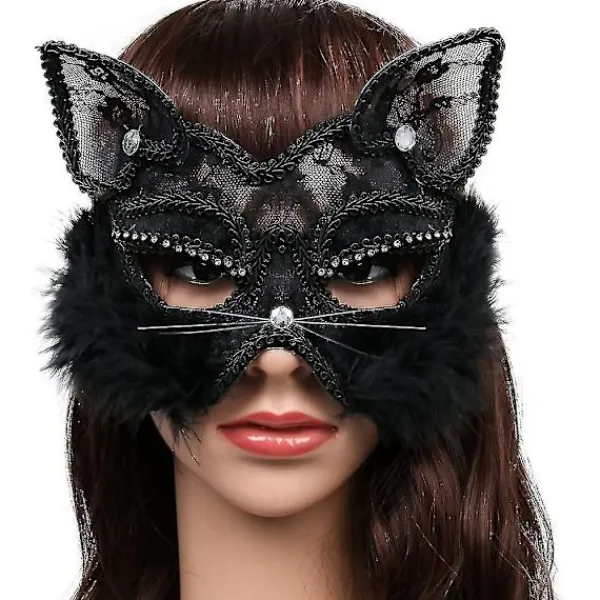 Sexig Spetsmaskerad Mask Kattmask Venetiansk Mask För Maskeradfest Halloween Jul Karneval Gudinna> Masker