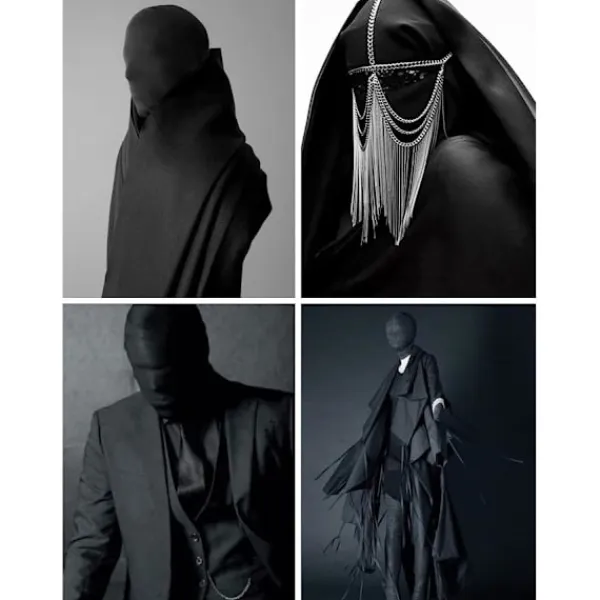 Sharharge 2 st svart helmask Halloween spandex huva mask Huvudskydd Ansiktslös mask för unisex cosplay kostym> Masker