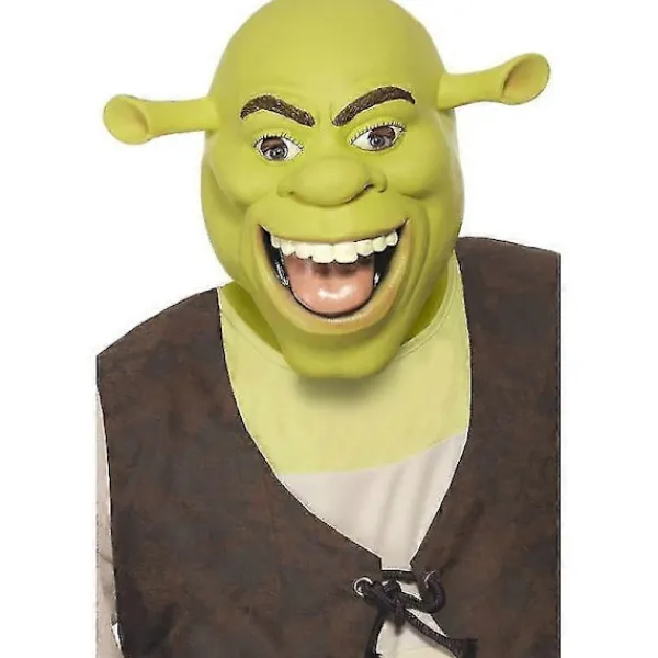 FMYSJ Shrek Latex Mask, One Size (FMY)> Masker