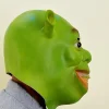 Shrek Mask Kostym Mask Halloween Cosplay Hel Huvud Grön Vuxen Shrek Mask Latex-Perfekt> Masker