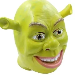 Shrek Maskeraddräkt Halloween Cosplay Vuxen Hel Huvud Grön Shrek Mask Latexmask-FY><noscript><img width=