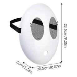 D Shy Guy Cosplay Läskig Mask Vit Ansiktstäckning Skräck Halloweenfest Kostymrekvisita Huvubonaer Tillbehör För Skräckrollspel> Dräkter