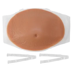 Silikon Fejk Gravidmage Elastisk Andningsbar Konstgjord Mage Rekvisita för Scenföreställning 2 till 4 Månader> Tillbehör