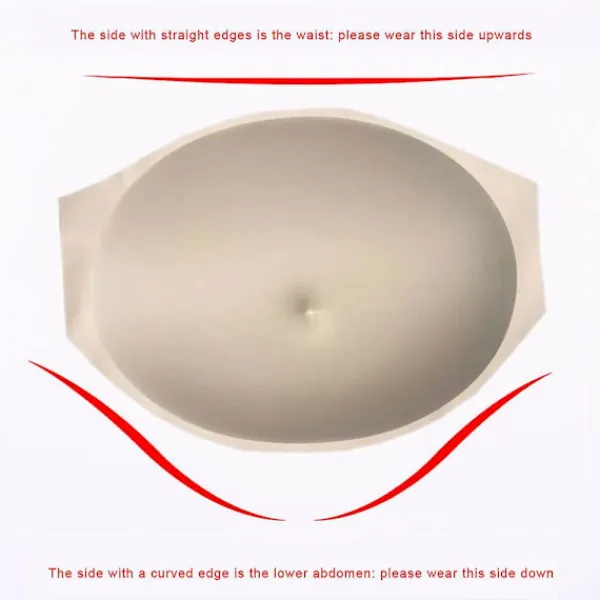 Simulation Pregnant Belly Tummy Bump Actor Cosplay Props Breathable Stage Performance L> Smink