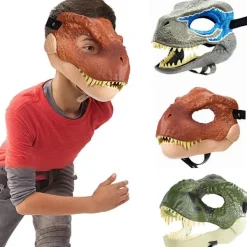 CNMR Simulerad Dinosaur Mask Halloween Cosplay Prop Latex Mask zy> Masker