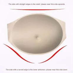 Simulerad gravid mage Tummy Bump skådespelare Cosplay rekvisita andningsbar scenframträdande><noscript><img width=