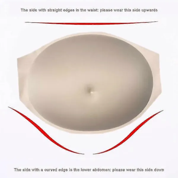 Simulerad Gravidmage Magebula Skådespelare Cosplay Rekvisita Andningsbar Scenföreställning - Perfekt S> Tillbehör