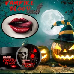 LBSS Simulering Blod Halloween Maskerad rekvisita Cosplay Klänning Fest Smink För män Kvinnor Barn><noscript><img width=