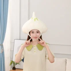 Sinknap Cartoon Huvudbonad Söt Mjuk Vitlökshuvudhatt Semesterföreställning Huvudbonad Unisex Tyg Huvudbonad Fotografering Cosplay Rekvisita Halloween Present | Fyndiq><noscript><img width=