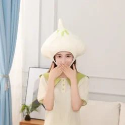Sinknap Cartoon Huvudbonad Söt Mjuk Vitlökshuvudhatt Semesterföreställning Huvudbonad Unisex Tyg Huvudbonad Fotografering Cosplay Rekvisita Halloween Present | Fyndiq><noscript><img width=