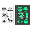 Schnapign Självlysande barntatueringar 5 ark med Halloweenmotiv> Smink