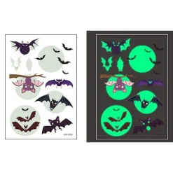Schnapign Självlysande barntatueringar 5 ark med Halloweenmotiv><noscript><img width=