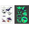 Schnapign Självlysande barntatueringar 5 ark med Halloweenmotiv> Smink