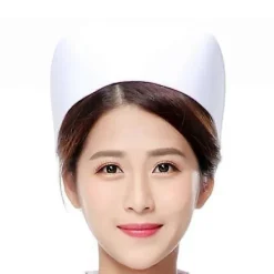 Sjuksköterskehatt Pannband Sjuksköterskemössa Kostym för Sjuksköterskeskola Ceremoni, Nålningsceremoni (Vit)><noscript><img width=