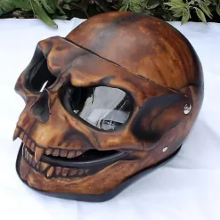 Skalle-hjälm med skyddsglasögon Latex Huvudöverdrag Halloween Party Cosplay Rekvisita för Halloween (röd)> Huvudbonader