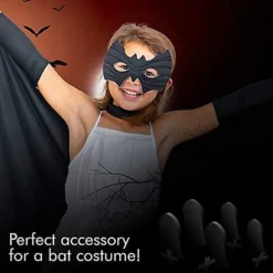 Skeleteen Fladdermus Ögonmask Kostym - Superhjälte Svart Fladdermusmask Utklädningskostym Tillbehör För En><noscript><img width=
