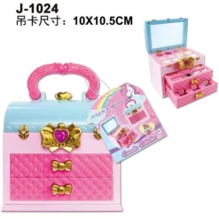 Säkert sminkset för flickor - 1 set sminkset för barn - Sminkleksaker C> Smink