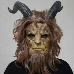 FMYSJ Skönheten och Odjuret Film Cosplay Mask Hjälm Helmask Muff Peruk Julmask Karneval Festival Party Kostym Rekvisita (FMY)> Masker