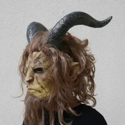 FMYSJ Skönheten och Odjuret Film Cosplay Mask Hjälm Helmask Muff Peruk Julmask Karneval Festival Party Kostym Rekvisita (FMY)><noscript><img width=