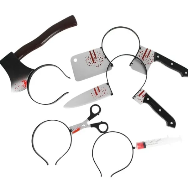 Fashion Hitch Skräck pannband Halloween Dekoration Skrämmande Kniv Halloween Tillbehör Rekvisita> Tillbehör