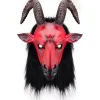 Skräck tjurhuvud hästhuvud djurmask huvudbonad horn demon helvetesbudbärare cosplay trick> Masker