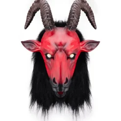 Skräck tjurhuvud hästhuvud djurmask huvudbonad horn demon helvetesbudbärare cosplay trick> Masker