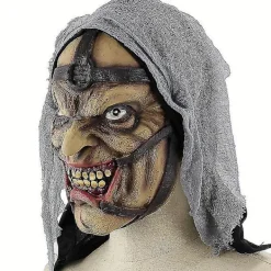 Skräckhäxmask Halloween Terror Latex Mask Läskig Cosplay Kostym Rekvisita Maskeradtillbehör><noscript><img width=