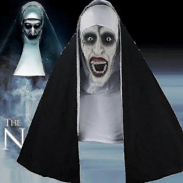 Skräckmask Valak Halloween Läskiga Masker Med Huvudduk> Masker