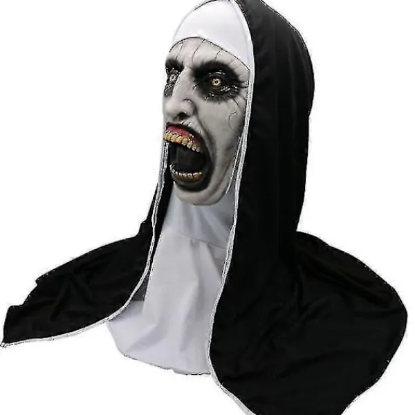 Skräckmask Valak Halloween Läskiga Masker Med Huvudduk> Masker