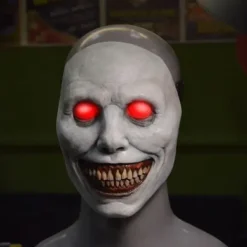 Fashion Hitch Skrämmande Halloween mask leende demoner skräck ansikte masker den ondskan cosplay rekvisita> Masker