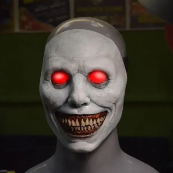 Fashion Hitch Skrämmande Halloween mask leende demoner skräck ansikte masker den ondskan cosplay rekvisita> Masker